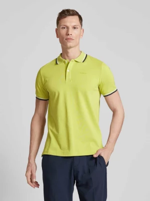 Koszulka polo o kroju slim fit z paskami w kontrastowym kolorze Geox