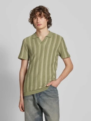Koszulka polo o kroju slim fit z prążkowanymi wykończeniami model ‘BHAMOS’ Blend