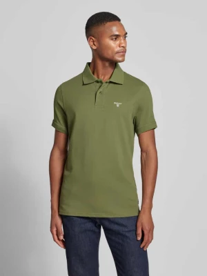 Koszulka polo o kroju slim fit z wyhaftowanym logo Barbour