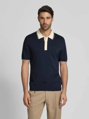 Koszulka polo o kroju slim fit z wyhaftowanym logo Gant