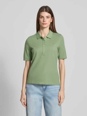 Koszulka polo o kroju slim fit z wyhaftowanym logo Gant