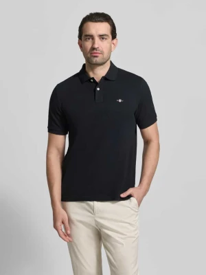 Koszulka polo o kroju slim fit z wyhaftowanym logo Gant