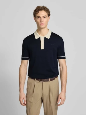 koszulka polo o kroju slim fit z wyhaftowanym logo Gant