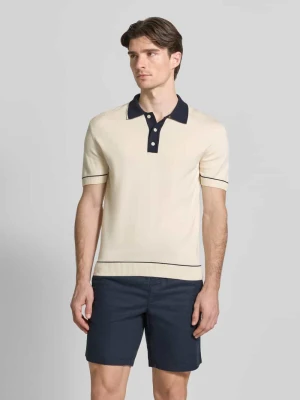 koszulka polo o kroju slim fit z wyhaftowanym logo Gant