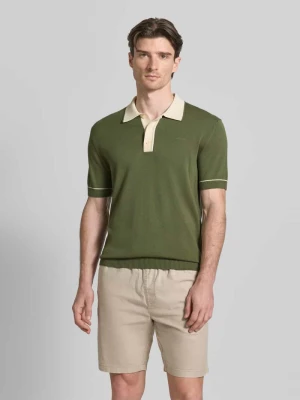 koszulka polo o kroju slim fit z wyhaftowanym logo Gant