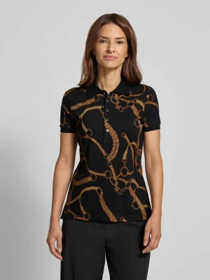 Koszulka polo o kroju slim fit z wyhaftowanym logo Lauren Ralph Lauren
