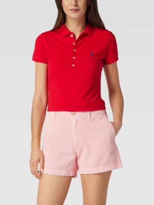 Koszulka polo o kroju slim fit z wyhaftowanym logo model ‘JULIE’ Polo Ralph Lauren