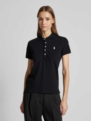 Koszulka polo o kroju slim fit z wyhaftowanym logo model ‘JULIE’ Polo Ralph Lauren