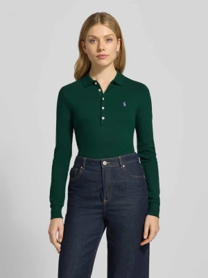 Koszulka polo o kroju slim fit z wyhaftowanym logo model ‘JULIE’ Polo Ralph Lauren