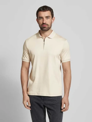 Koszulka polo o kroju slim fit z wyhaftowanym logo model ‘LIQUID TOUCH’ CK Calvin Klein