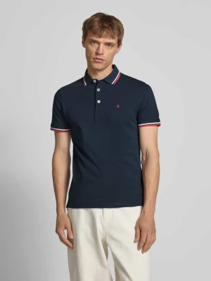 Koszulka polo o kroju slim fit z wyhaftowanym logo model ‘PAULOS’ jack & jones