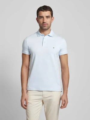 Koszulka polo o kroju slim fit z wyhaftowanym logo model ‘PRETWIST MOULINE’ Tommy Hilfiger