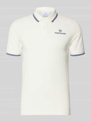 Koszulka polo o kroju slim fit z wyhaftowanym logo model „Reed” Sergio Tacchini