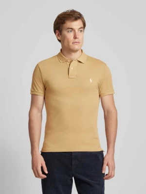 Koszulka polo o kroju slim fit z wyhaftowanym logo Polo Ralph Lauren