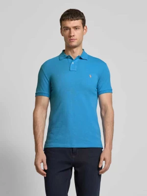 Koszulka polo o kroju slim fit z wyhaftowanym logo Polo Ralph Lauren