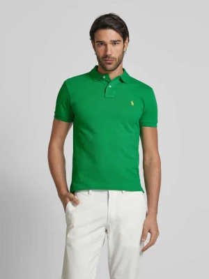 Koszulka polo o kroju slim fit z wyhaftowanym logo Polo Ralph Lauren