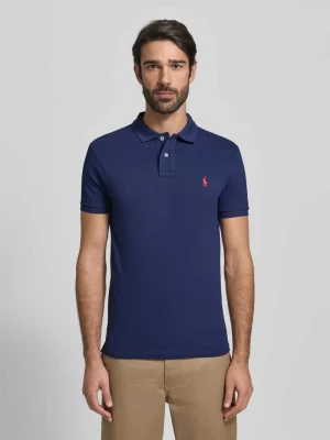 koszulka polo o kroju slim fit z wyhaftowanym logo Polo Ralph Lauren