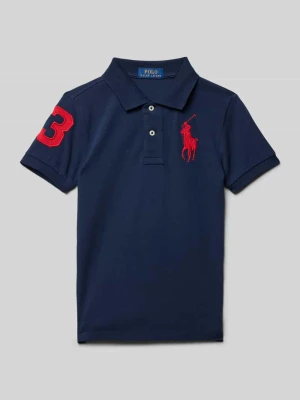 Koszulka polo o kroju slim fit z wyhaftowanym logo Polo Ralph Lauren Teens