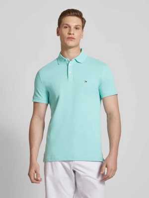 Koszulka polo o kroju slim fit z wyhaftowanym logo Tommy Hilfiger