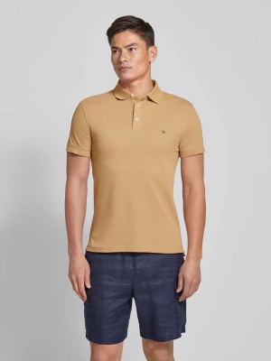 Koszulka polo o kroju slim fit z wyhaftowanym logo Tommy Hilfiger