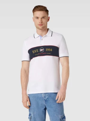 Koszulka polo o kroju slim fit z wyhaftowanym motywem Christian Berg Men