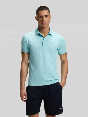 koszulka polo o kroju slim fit z wytłoczeniem emotikon piłki tenisowej model 'PL_TOC GAME1' BOSS Green