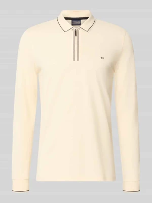 koszulka polo o kroju slim fit z zamkiem błyskawicznym Christian Berg