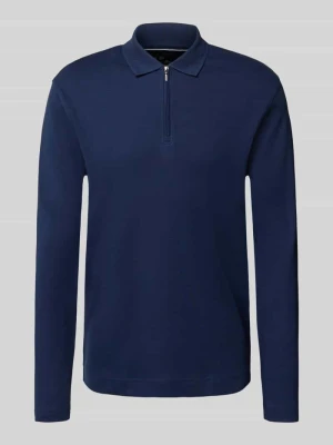 Koszulka polo o kroju slim fit z zamkiem błyskawicznym Christian Berg Men