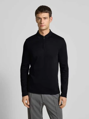 Koszulka polo o kroju slim fit z zamkiem błyskawicznym Christian Berg Men