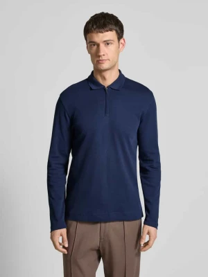 Koszulka polo o kroju slim fit z zamkiem błyskawicznym Christian Berg Men