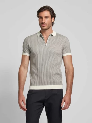 Koszulka polo o kroju slim fit z zamkiem błyskawicznym model ‘Simeono’ JOOP! Collection