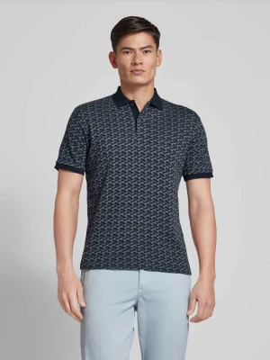 Koszulka polo o kroju slim fit ze wzorem na całej powierzchni model ‘JAY’ Selected Homme