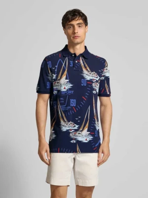 Koszulka polo o kroju slim fit ze wzorem na całej powierzchni Polo Ralph Lauren