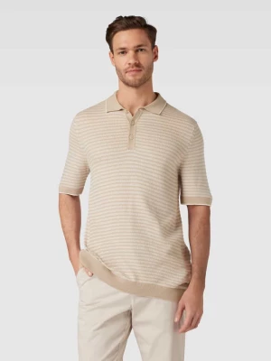 Koszulka polo o kroju slim fit ze wzorem w paski model ‘Flavius’ CINQUE