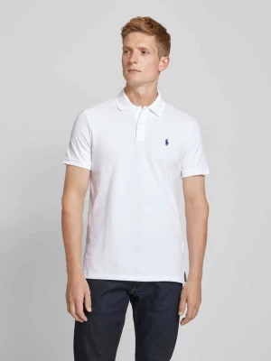 Koszulka polo o kroju tailored fit z wyhaftowanym logo Polo Ralph Lauren