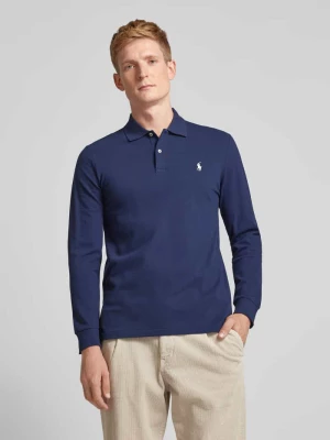 Koszulka polo o kroju tailored fit z wyhaftowanym logo Polo Ralph Lauren