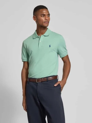 Koszulka polo o kroju tailored fit z wyhaftowanym logo Polo Ralph Lauren