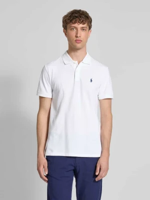 Koszulka polo o kroju tailored fit z wyhaftowanym logo Polo Ralph Lauren