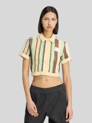 Koszulka polo o krótkim kroju z detalami z logo adidas Originals