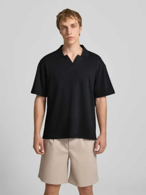 Koszulka polo o pudełkowym kroju z mieszanki bawełny model 'CASPIAN AIRLEX' Only & Sons