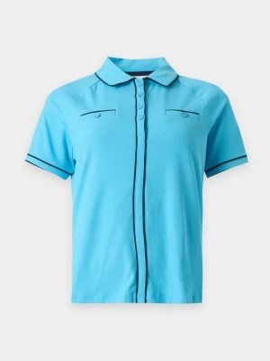 Koszulka polo Original Penguin turkusowy