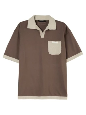 Koszulka polo Pegador farbowany denim