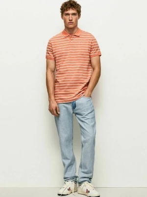 Koszulka polo Pepe Jeans pomarańczowy