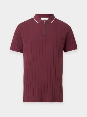 Koszulka polo Pier One By Zalando bordowy