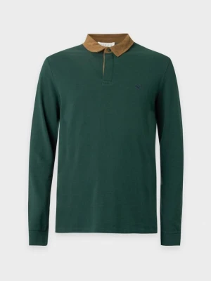 Koszulka polo Pier One By Zalando ciemnozielony