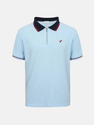 Koszulka polo Pier One By Zalando jasnoniebieski