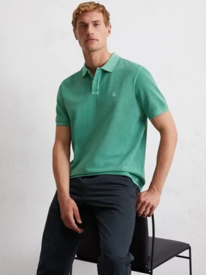 Koszulka polo Piqué regular Marc O'Polo zelená
