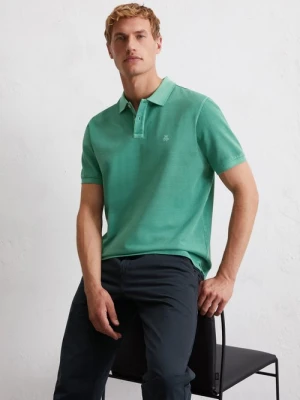 Koszulka polo Piqué regular Marc O'Polo zelená