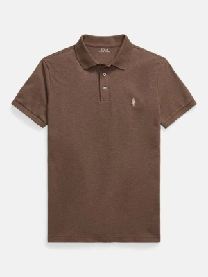 Koszulka polo Polo Ralph Lauren brązowy melanż