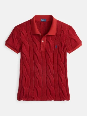 Koszulka polo Polo Ralph Lauren ciemnoczerwony